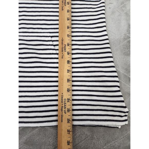 Liz Claiborne Size XL Black & White Stripes Front Pocket Knit Pullover Top #flaw - Picture 9 of 13